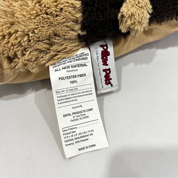 Pillow Pets Snuggly Puppy 18" Stuffed Animal Plush Lovey Brown Soft - Picture 9 of 9